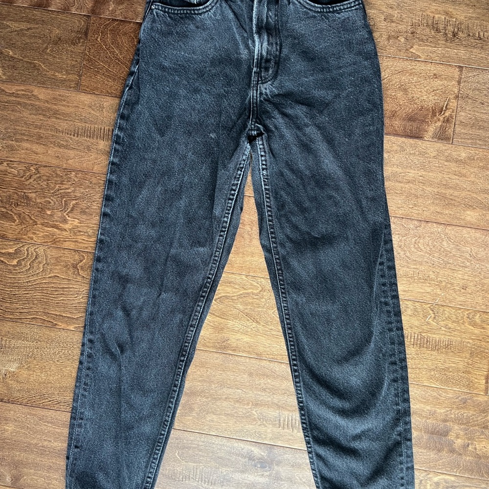 Black Denim Mom Jeans